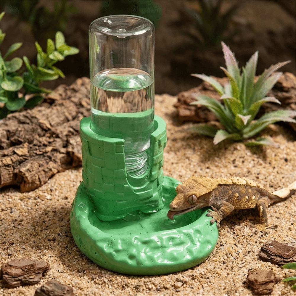 Water Dish Reptile - Tempat Makan Air Reptil Plastik Alas