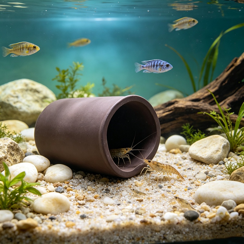 Tempat Berlindung Akuarium Ben - Hide Cave Ceramic ulasan dan harga